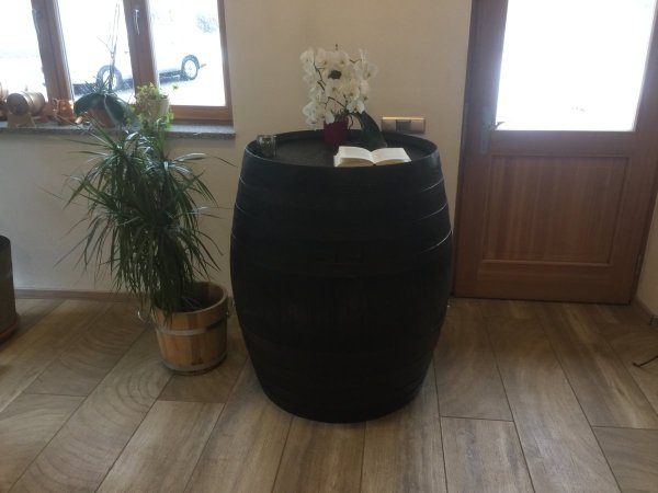 Stehtisch Whiskyfass als Fasstisch Eichenfass rustikal Tischfass Holzfass gebraucht